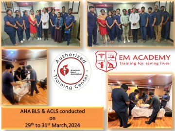AHA BLS & ACLS conducted on 29th to 31st March,2024